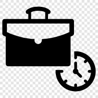 Briefcase With Alarm icon