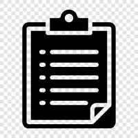 BriefingNotizen, BriefingPapier, BriefingDokument, BriefingZeitplan symbol