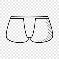 briefs, underwear, cotton, elastic icon svg