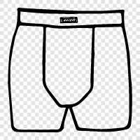 briefs, underwear, cotton, nylon icon svg