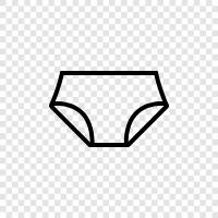 briefs, boxers, panties, bras icon svg