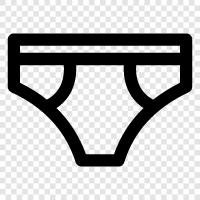 briefs, panties, thongs, knickers icon svg