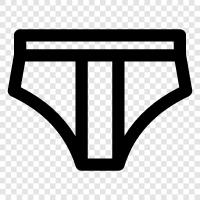 briefs, boxer briefs, thong, sports bra icon svg