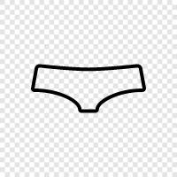 briefs, panties, thong, bra icon svg