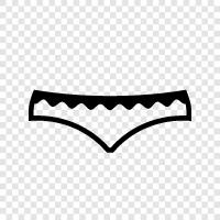 briefs, panties, underwear, cotton icon svg