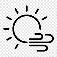 bright sunny, bright windy, happy sunny, happy windy icon svg