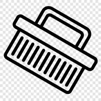 bristles, paint, canvas, oil icon svg