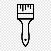 bristles, hair, lacquer, paint icon svg