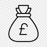 British Pound, pound sterling, currency, money icon svg