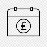 British pound, pound sterling, currency, money icon svg