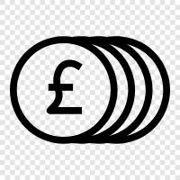 British pound, British currency, pound sterling exchange rate, pound sterling calculator icon svg