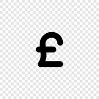 British pound, sterling, sterling currency, pound sterling exchange rate icon svg