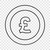 British pound, sterling, British currency, pound sterling exchange rate icon svg