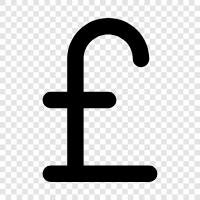 British pound, sterling, pound sterling currency, pound sterling exchange rate icon svg