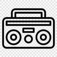 Broadcast, Stations, Music, Radio Shows icon svg