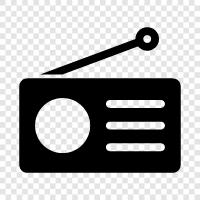 Broadcast, Satellite, Internet, Music icon svg