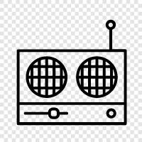 yayın, shortwave, frekans, modülasyon ikon svg