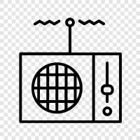 broadcasting, shortwave, satellite, digital icon svg