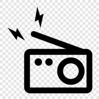 broadcasting, shortwave, AM broadcast, FM broadcast icon svg