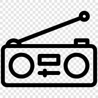 broadcasting, news, talk, music icon svg