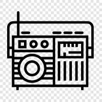 broadcasting, shortwave, Satellite, Radio icon svg