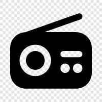 broadcasting, frequencies, waves, Radio icon svg