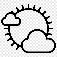 broken clouds, isolated clouds, cumulus, cumulonimbus icon svg