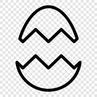 Broken Egg, Shattered Egg, Broken Eggshell, Shattered Eggshell icon svg