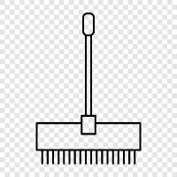 besensticks, reinigung, stauben, fegen symbol