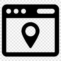 Browser Location icon svg