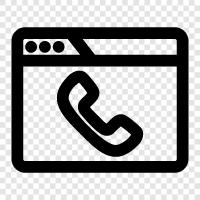 browser phone, phone call, phone, browser icon svg