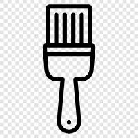 brush, paint, canvas, bristles icon svg