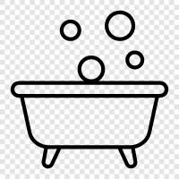 bubbles, bubble bath, bath salts, bath bombs icon svg