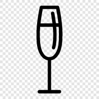 bubbly, sparkling wine, wine, French icon svg