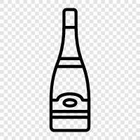 bubbly, sparkling wine, sparkling grape juice, wine icon svg