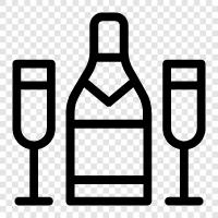 bubbly, sparkling, effervescence, wine icon svg