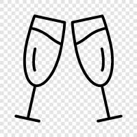 bubbly, sparkling wine, sparkling grape juice, sparkling water icon svg