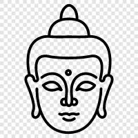 Buddha, statue, Mount Tian Tan, Buddhism icon svg