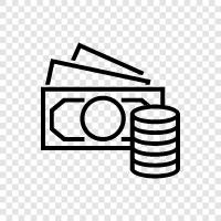 budget, expenses, debt, investing icon svg