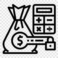 budget, cost, expenses, management icon svg