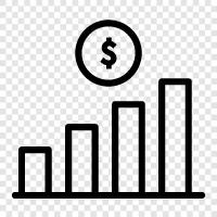 budgeting, money, savings, investing icon svg