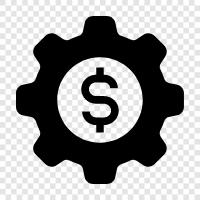 budgeting, saving, spending, money control icon svg