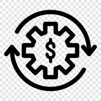 budgeting, investing, accounting, taxation icon svg