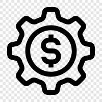 budgeting, spending, saving, debt icon svg