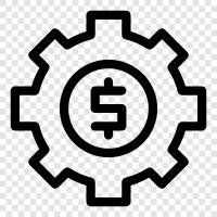 budgeting, forecasting, cash flow, equity icon svg