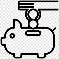 budgeting, financial, retirement, investing icon svg