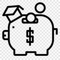 budgeting, investing, retirement, Saving icon svg