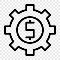 budgeting, saving, investing, setting money icon svg