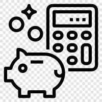 budgeting, saving, investing, retirement icon svg