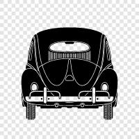 bug, car, Convertible, sports car icon svg